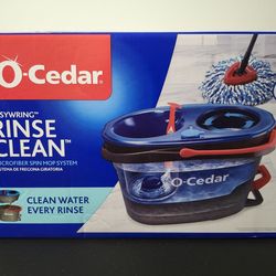 NEW O-Cedar EasyWring RinseClean Microfiber Spin Mop System