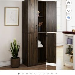 Mainstays 72” 4-Door Storage Cabinet