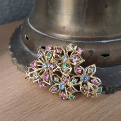 Coro Honore Pastle Brooch