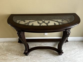 Half moon console table