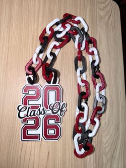 Class of 2026 Graduation Chain Necklace - 3D Printed, Different Colors