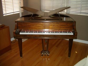 Antique 1937 Wurlitzer Butterfly Baby Grand Piano