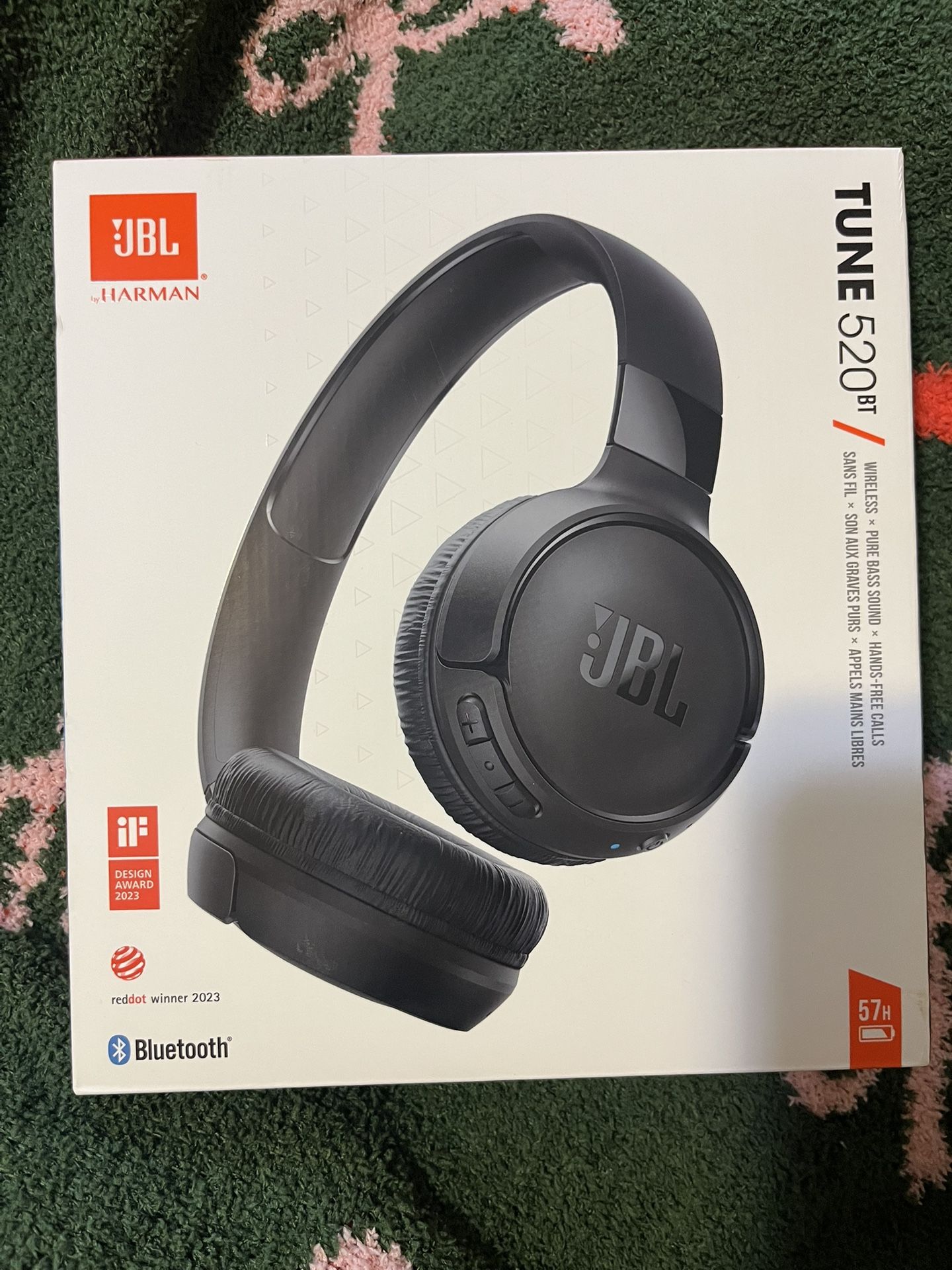 JBL Tune 520BT Bluetooth Wireless On-Ear Headphones