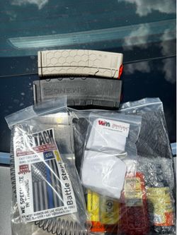 AR 15 cleaning kit, new spring and 2 mags.