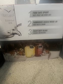 Glass Lemonade Dispenser