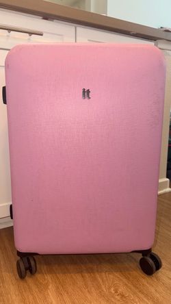 iT Luggage 2-Piece Pink Hardshell Suitcase Set – 21” & 27” – Excellent Condition