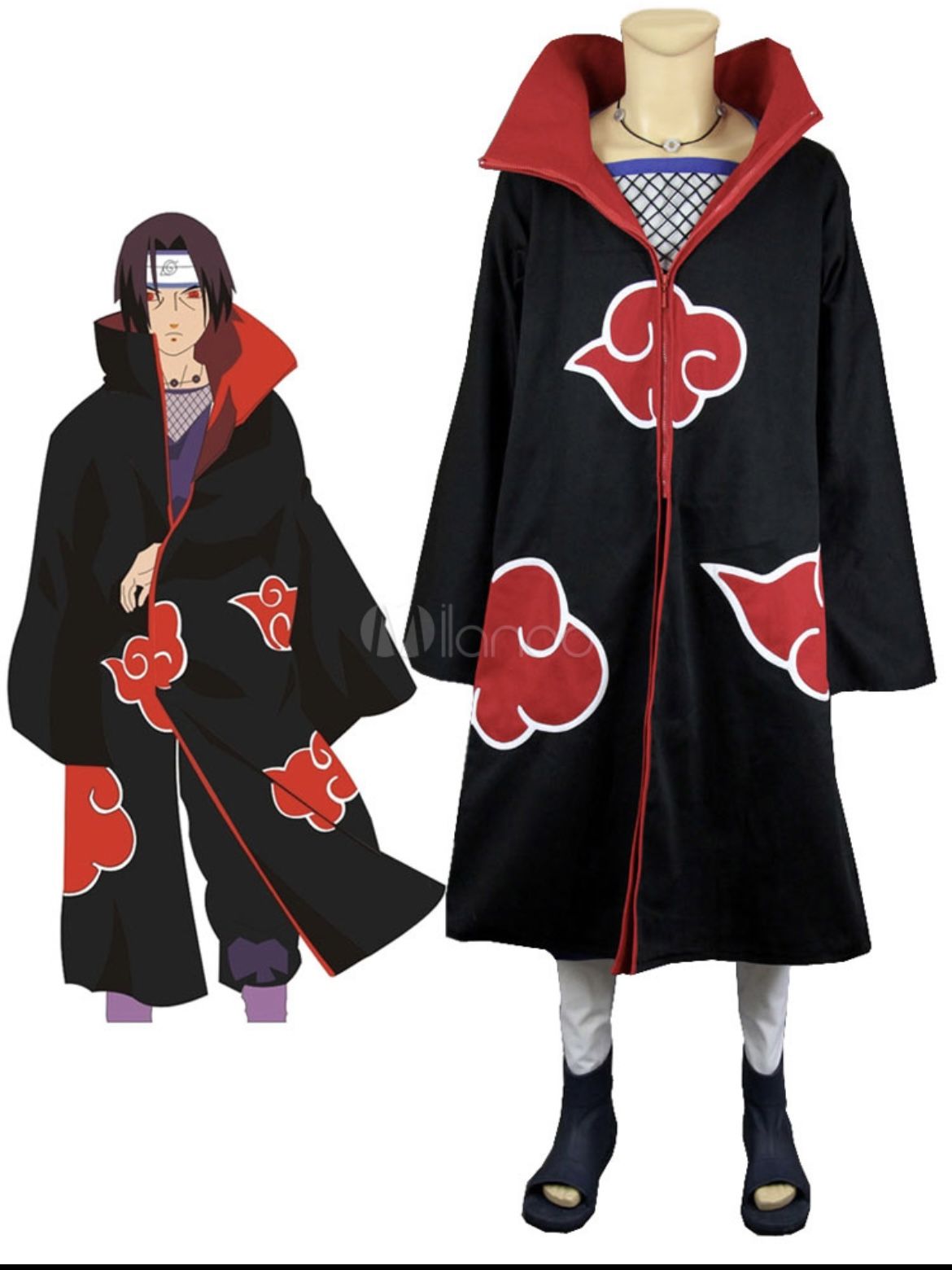 Naruto Akatsuki Robe Costume | Halloween Teen Cosplay