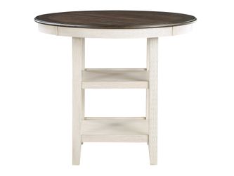 Asher Brown / Antique White Counter Height Table