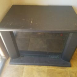 Used Black Glass TV Stand