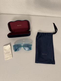 Blue Gucci Sunglasses 