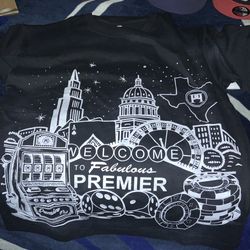 Casino shirt welcome to fabulous premier mens t shirt size small color black new