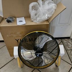 Battery Operated Floor Fan - Rechargeable Powered Fan