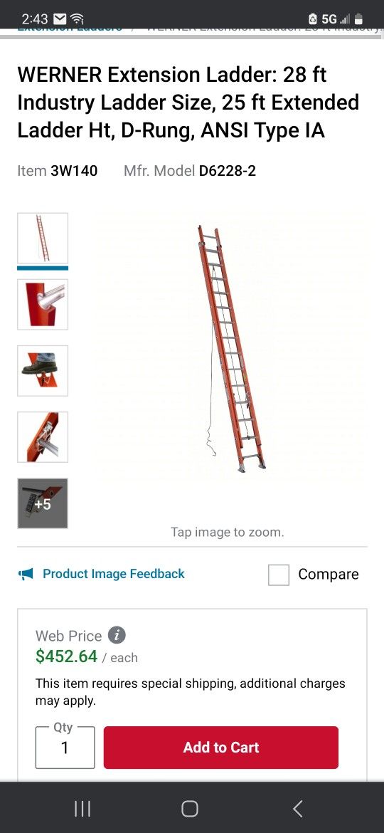 Werner Ladder 28ft