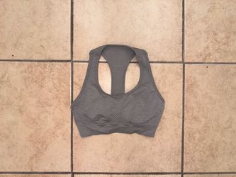 Alphalete Impact Sports Bra Womens Sz S Gray Medium Support Activewear Gym