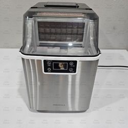 Insignia clear cube 44lb ice maker stainless-steel