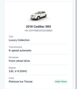 2016 Cadillac SRX