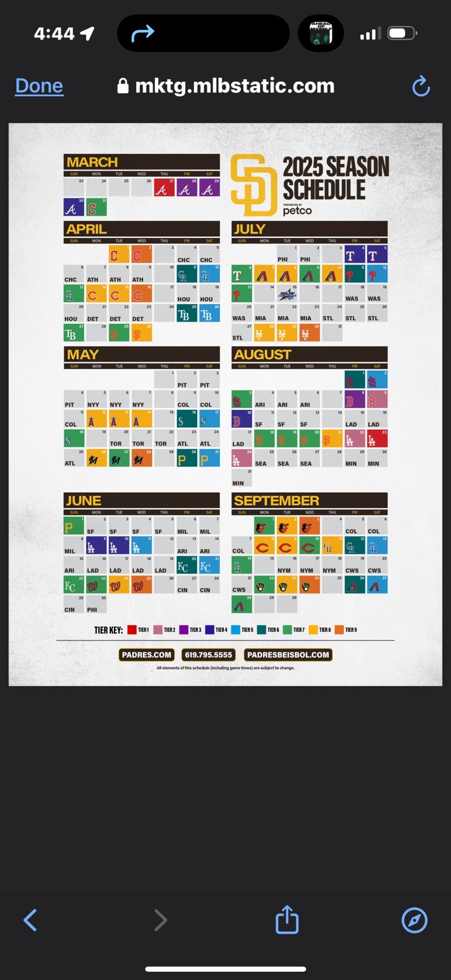 Padres Tix For 2025 Season!