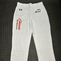 Men’s Baseball Pants Size Large Liga De Mexico Sponsors 