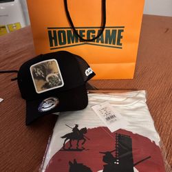 Japanese Merch, SnapBack Home Game Hat, Samurai, Samurai Shirt Small