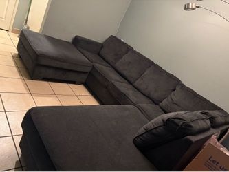 Sectional L shaped sofa couch
