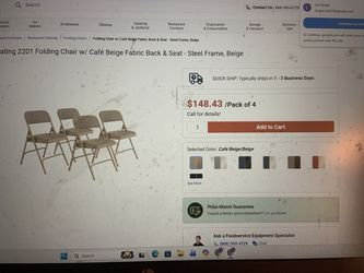 4 Brand New Folding Chairs