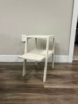 White Step Table