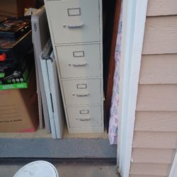 Four Draw Metal File Cabinet For Sale Good 