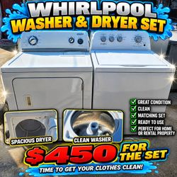 WHIRLPOOL WASHER AND DRYER SET