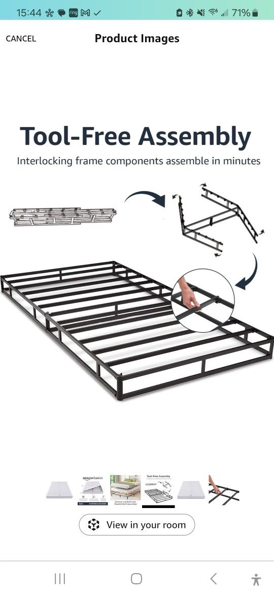 Amazon Basics 9-Inch Smart Box Spring Base (without cover)