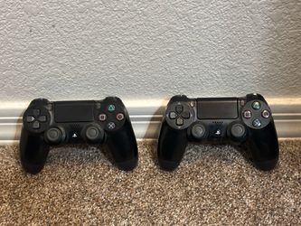 Sony DualShock 4 Wireless PS4 Controllers Black Genuine OEM Tested Working 2 two