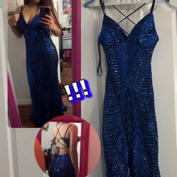 Prom Blue Dress