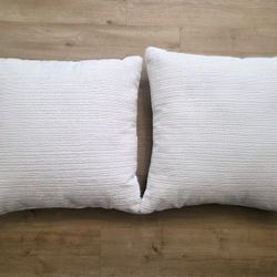 Square White Throw Pillows