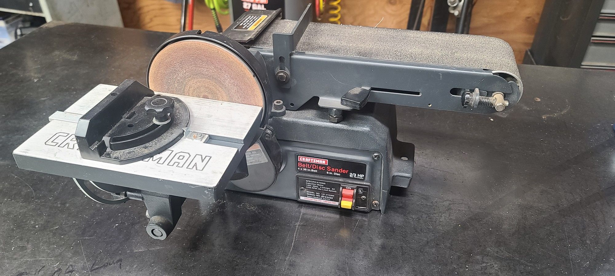 Craftsman Belt/ Disc Sander 2/3 HP