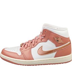 Jordan 1 Mid Women Red Stardust/Metallic Copper