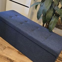 Storage Ottoman Foldable/ Almost New 