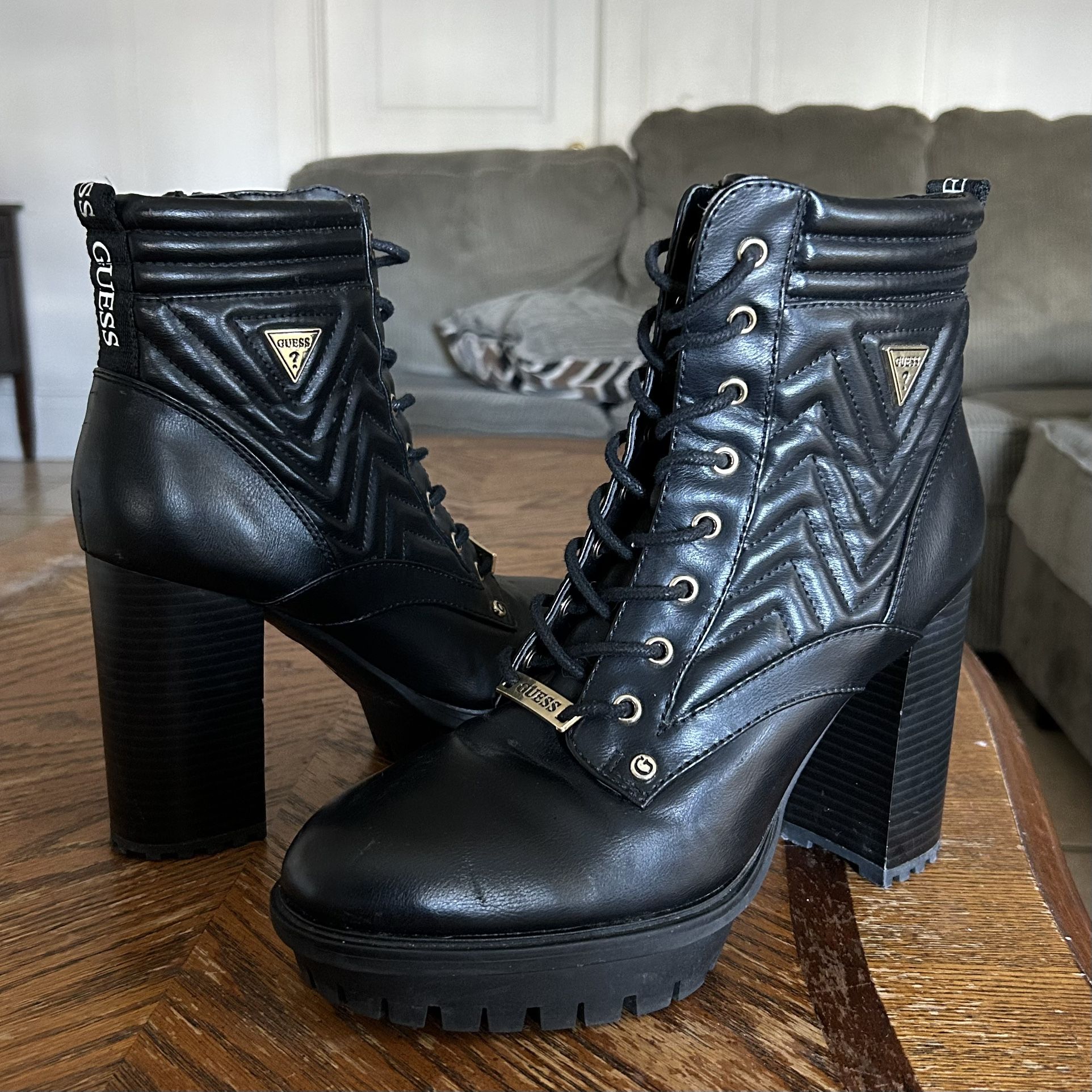Guess platform boots