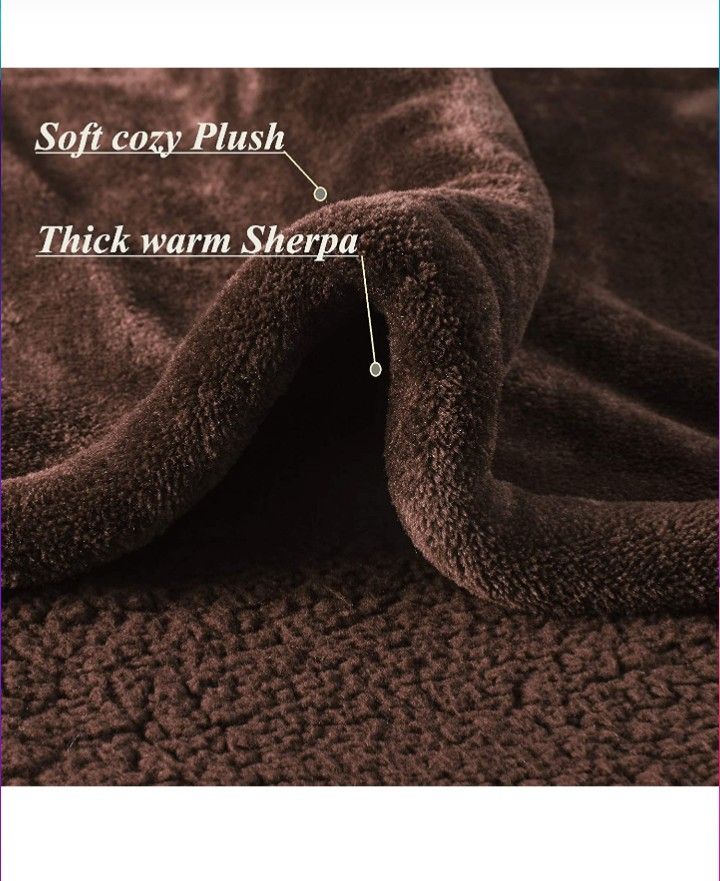 Beautyrest Microlight to Sherpa Reversible Electric Blanket Throw, Adjustable Multi-Level Heat Setting Controller, Cozy Bedding for Living Room Couch