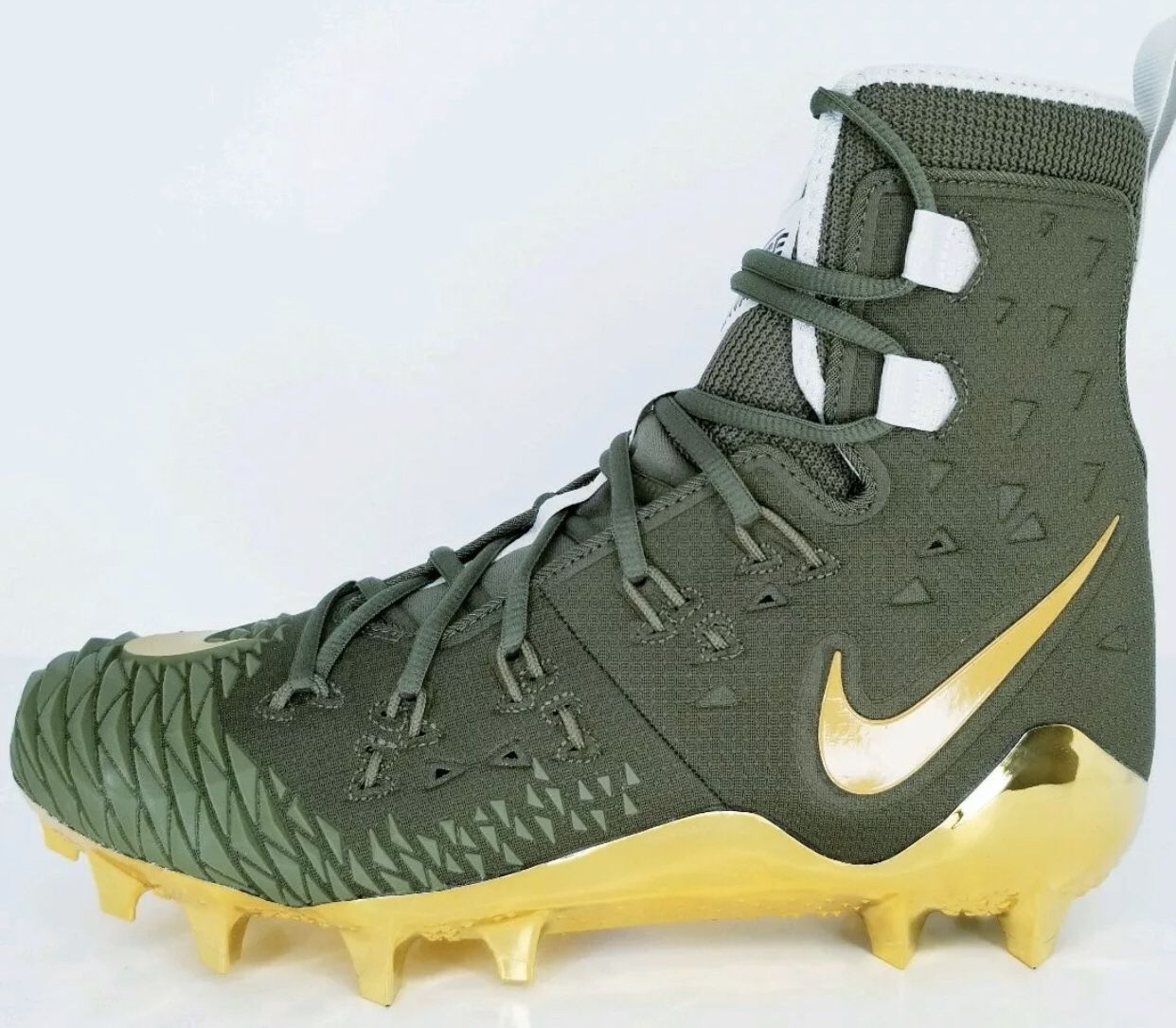 NEW! Nike Force Savage Elite TD Football Cleat Sz 15 & 16 Olive Green Gold AH6424-271