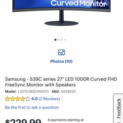 Used Samsung 27” LED Curved Monitor