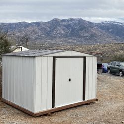 New 10x8 Storage Shed with sturdy lumber base delivered