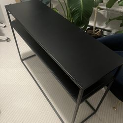 Slim Black Metal Console/Entryway Table 