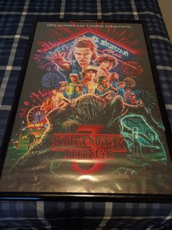 Framed poster Stranger things