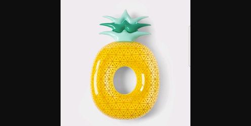 Sun Squad Inflatable Giant Pineapple Pool Float 6ft — New