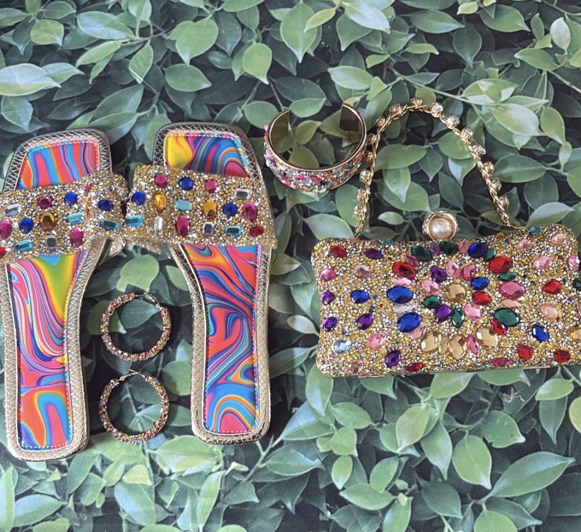 Jeweled Slides Set