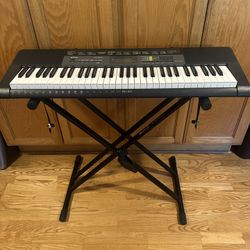 Casio CTK-2500 Portable Keyboard & RockJam Xfinity Keyboard Stand, a Double-X Style Stand