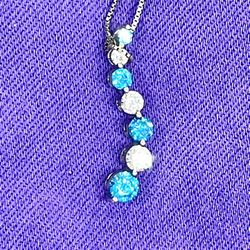Sterling Crystal Necklace 