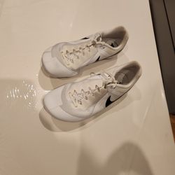 Nike, Track Sprinting Spike Shoes, White Size: Us 9.5