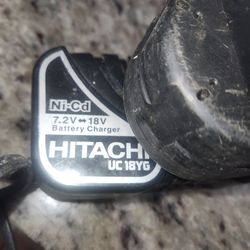Hitachi 18v charger and battery
