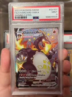 2021 Pokemon SWSH Black Charizard VMAX Shining Fates Shiny Vault Full Art SV107