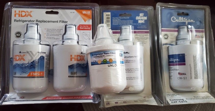 To Replace DA29-00003G Samsung Filters. Replacement # HAF-CU1S HDX Filter FMS-1. Culling Filter CW-S1 (5 Filters )